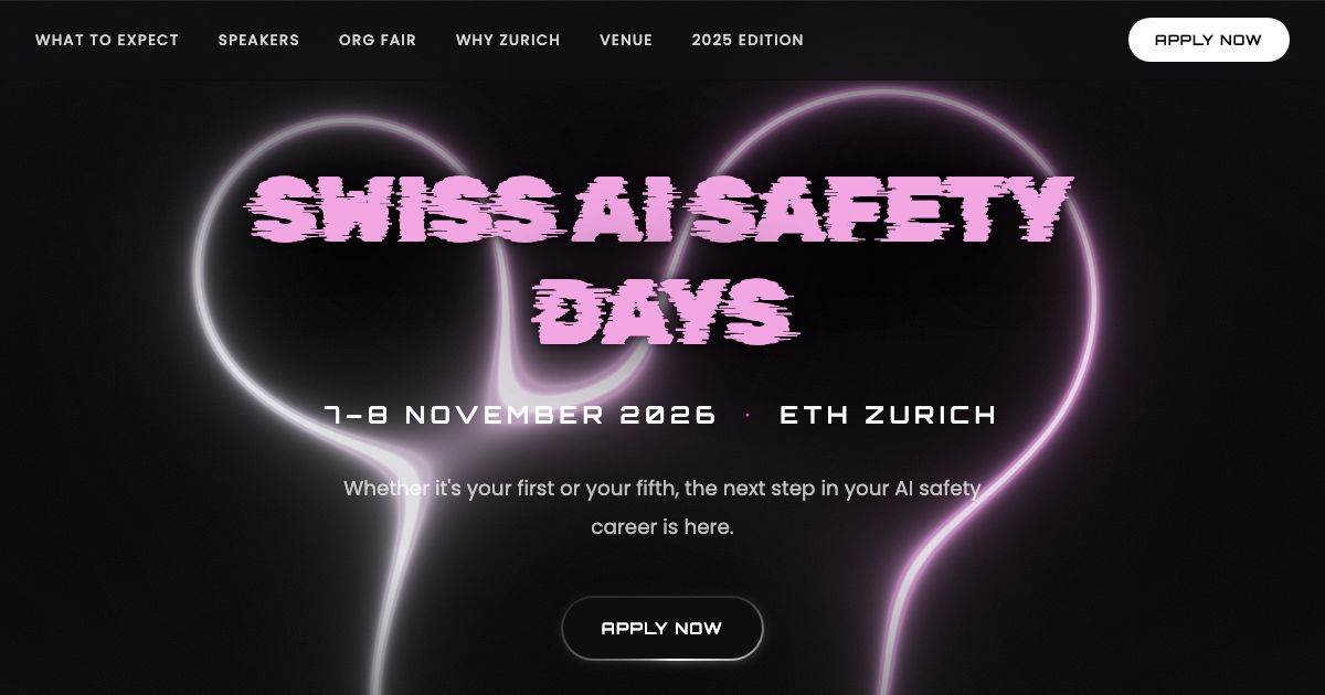 Swiss AI Safety Days 2026